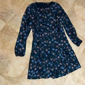 The Limited Dark Teal Long Sleeve Dress